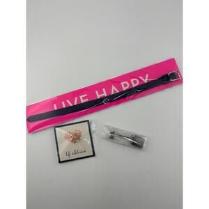 Women's Keep Collective Blue Bracelet with Rose Gold Pendant and arrow charm